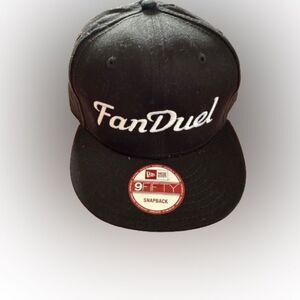 Fanduel NEW ERA Baseball Cap ( Snapback ) Embroidered Stitching ( Black ) NEW